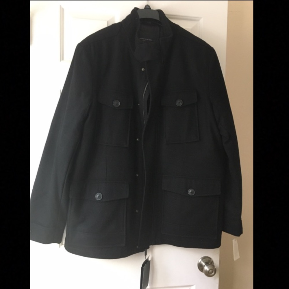 NWT Men’s luxury black jacket